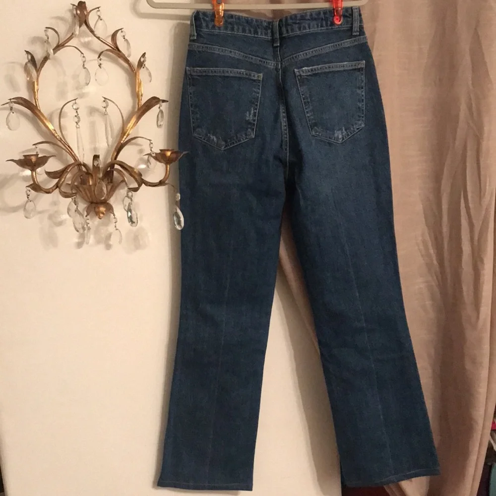 Zara High Rise Ripped Jeans - Picture 6 of 7